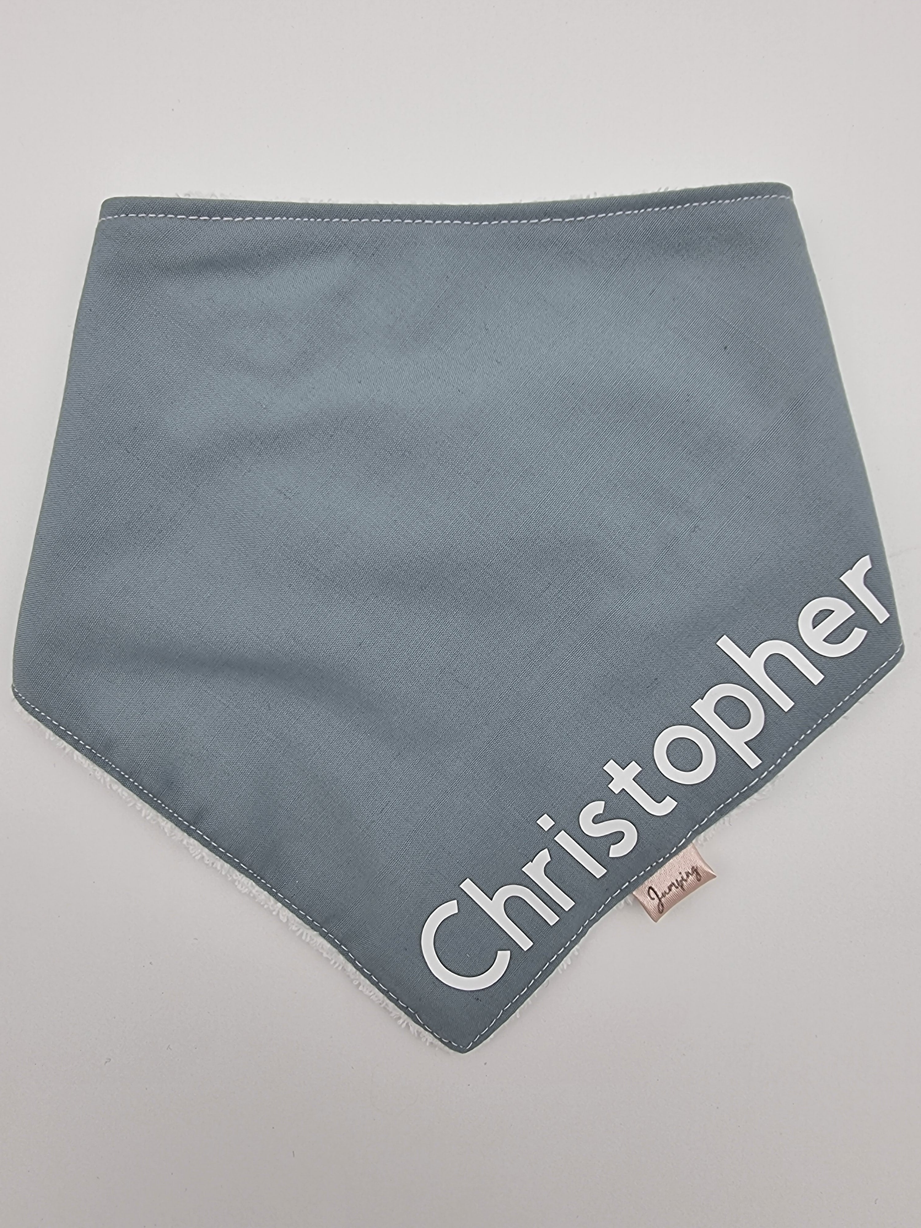 Plain colour or personalised dribble bib