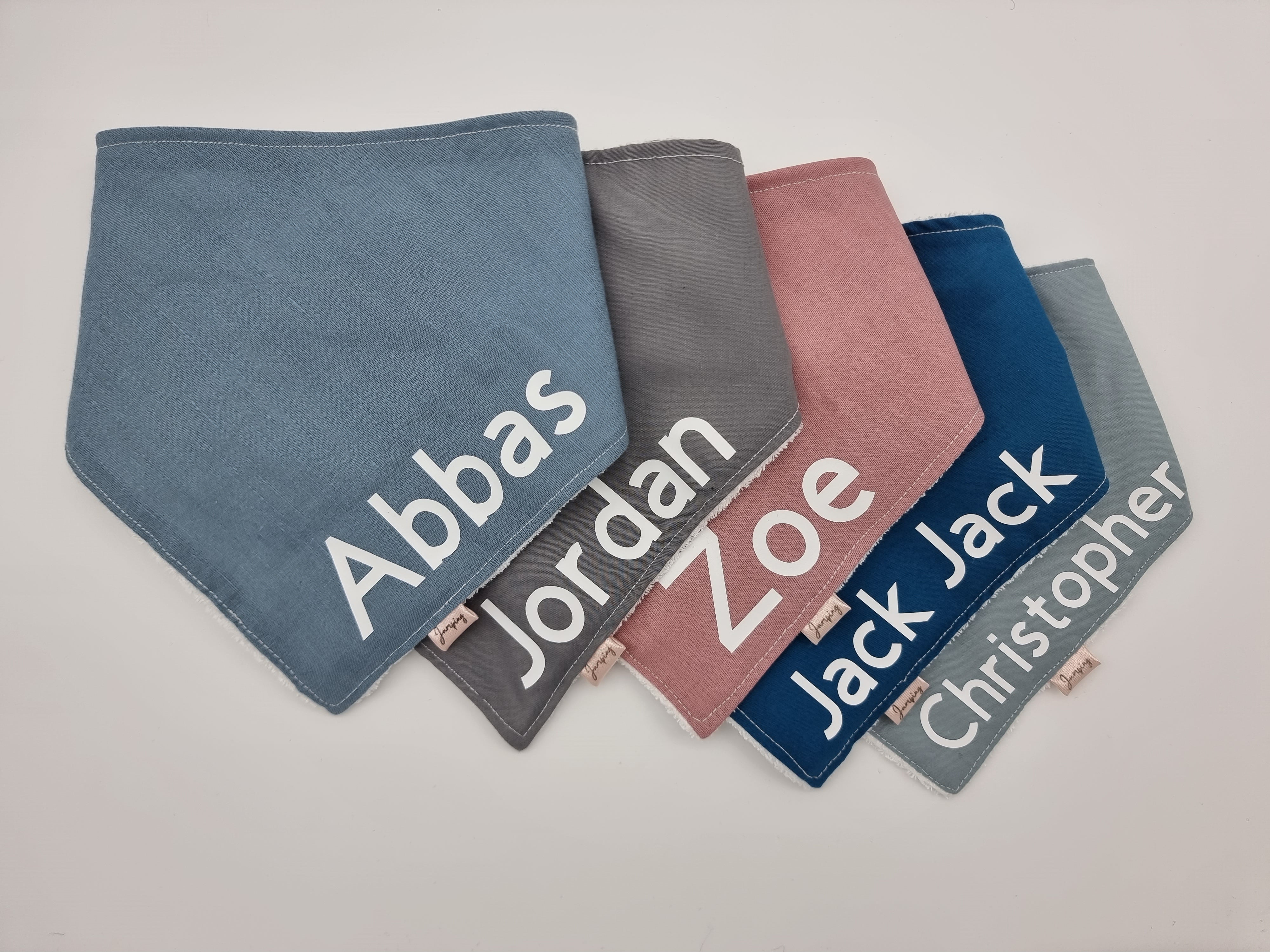 Plain colour or personalised dribble bib