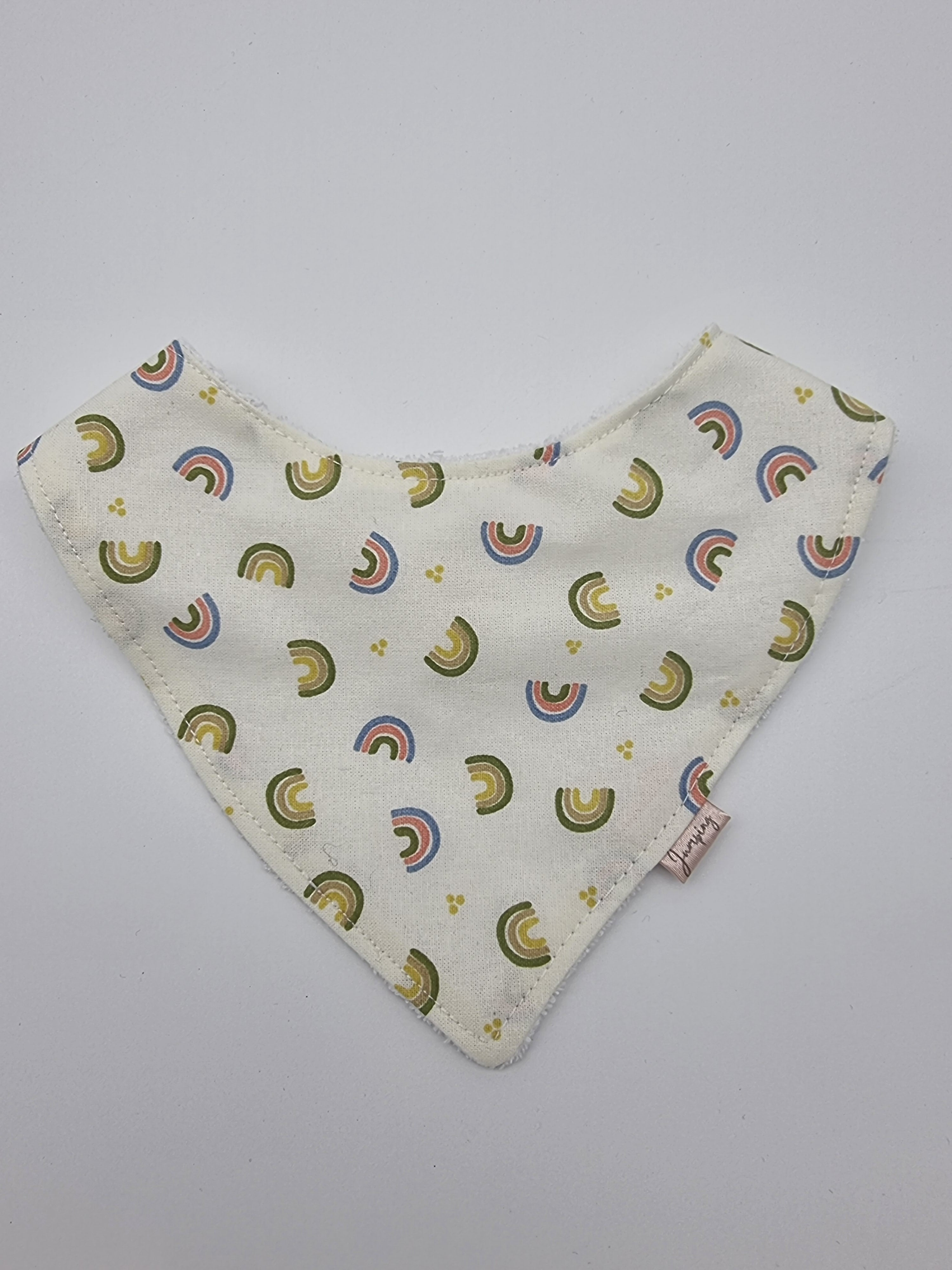 Rainbows fitted bib