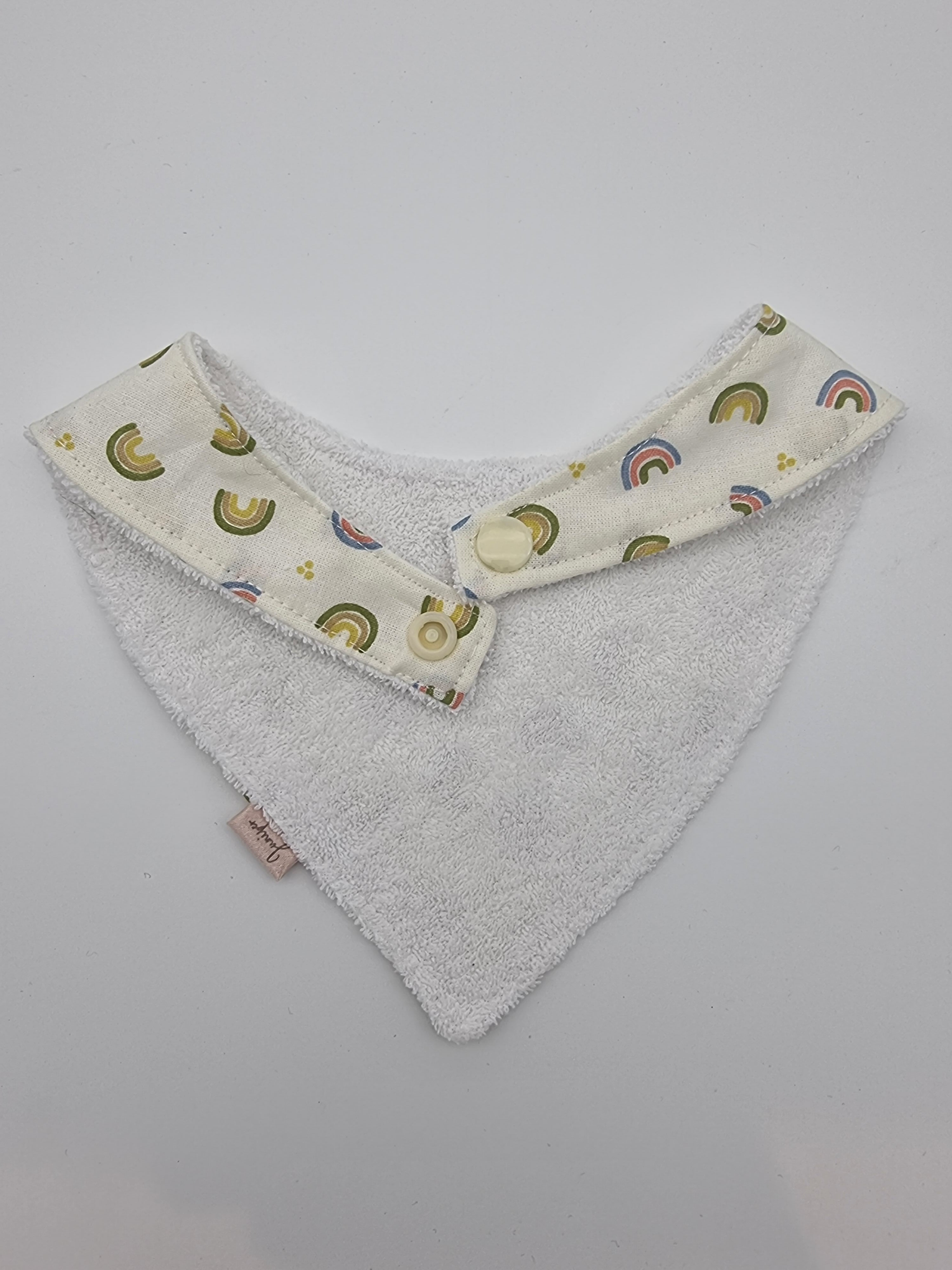 Rainbows fitted bib