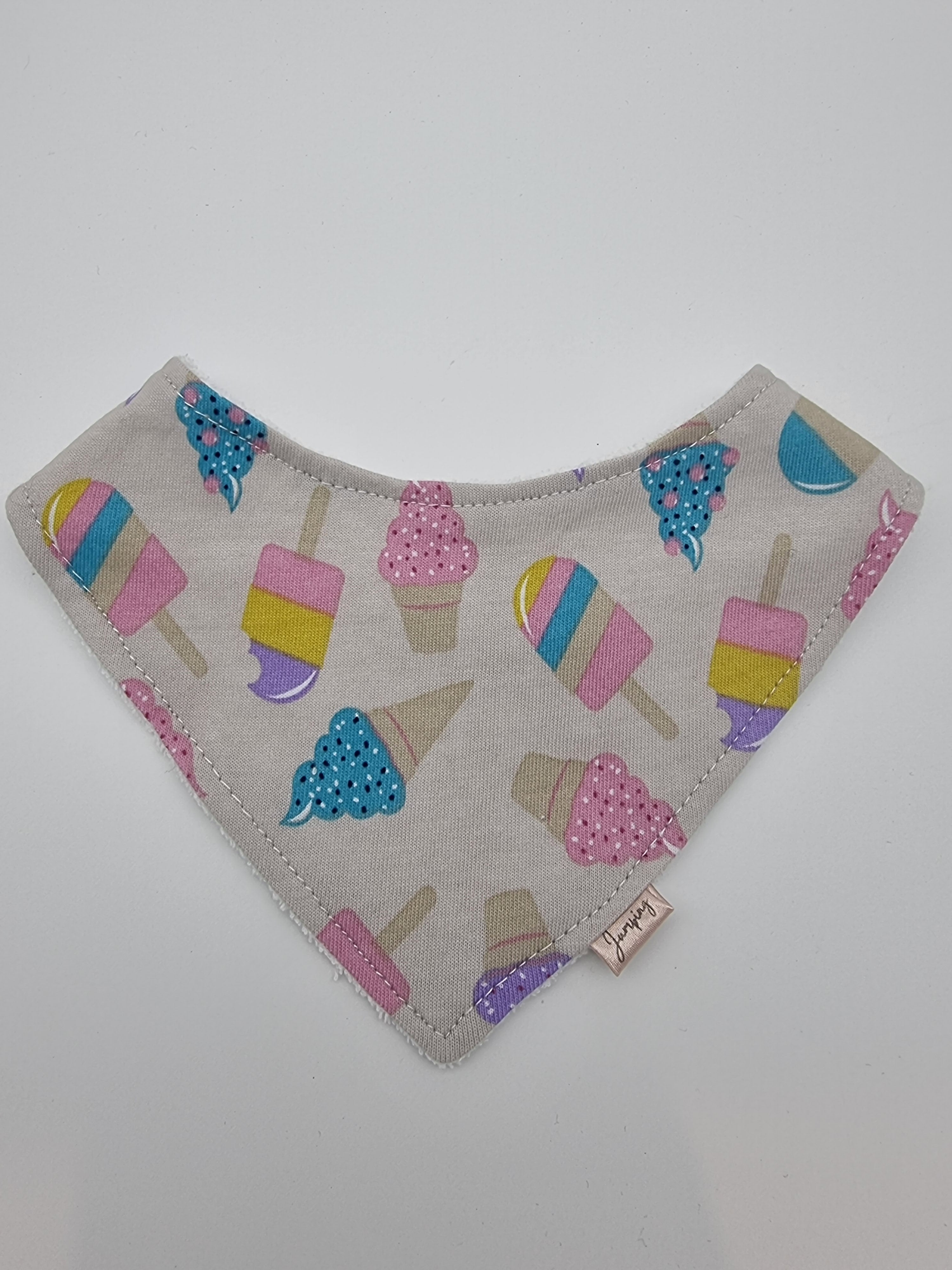 I scream you scream we all scream for ice cream fitted bib