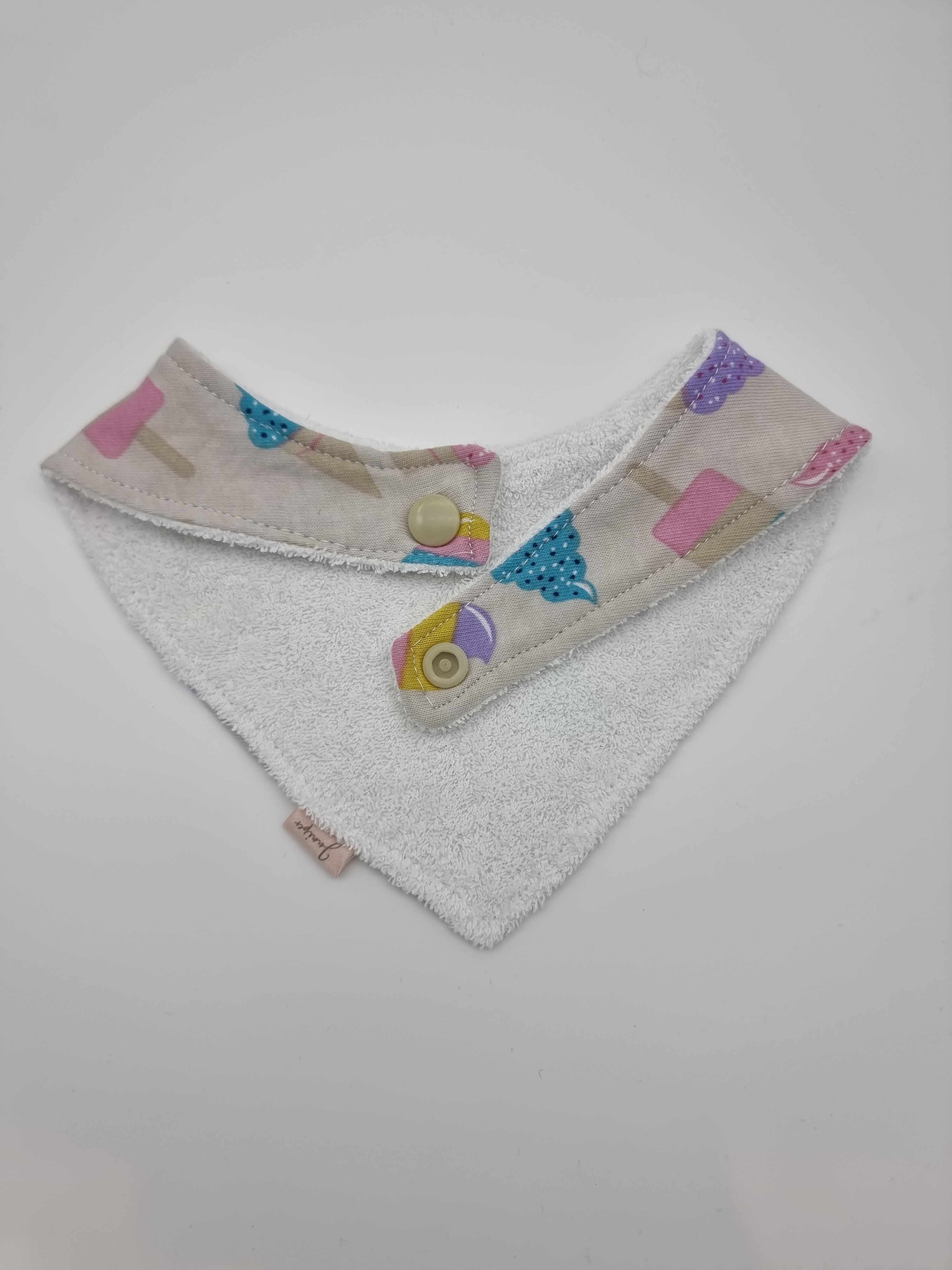 I scream you scream we all scream for ice cream fitted bib