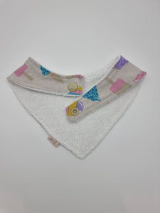 I scream you scream we all scream for ice cream fitted bib
