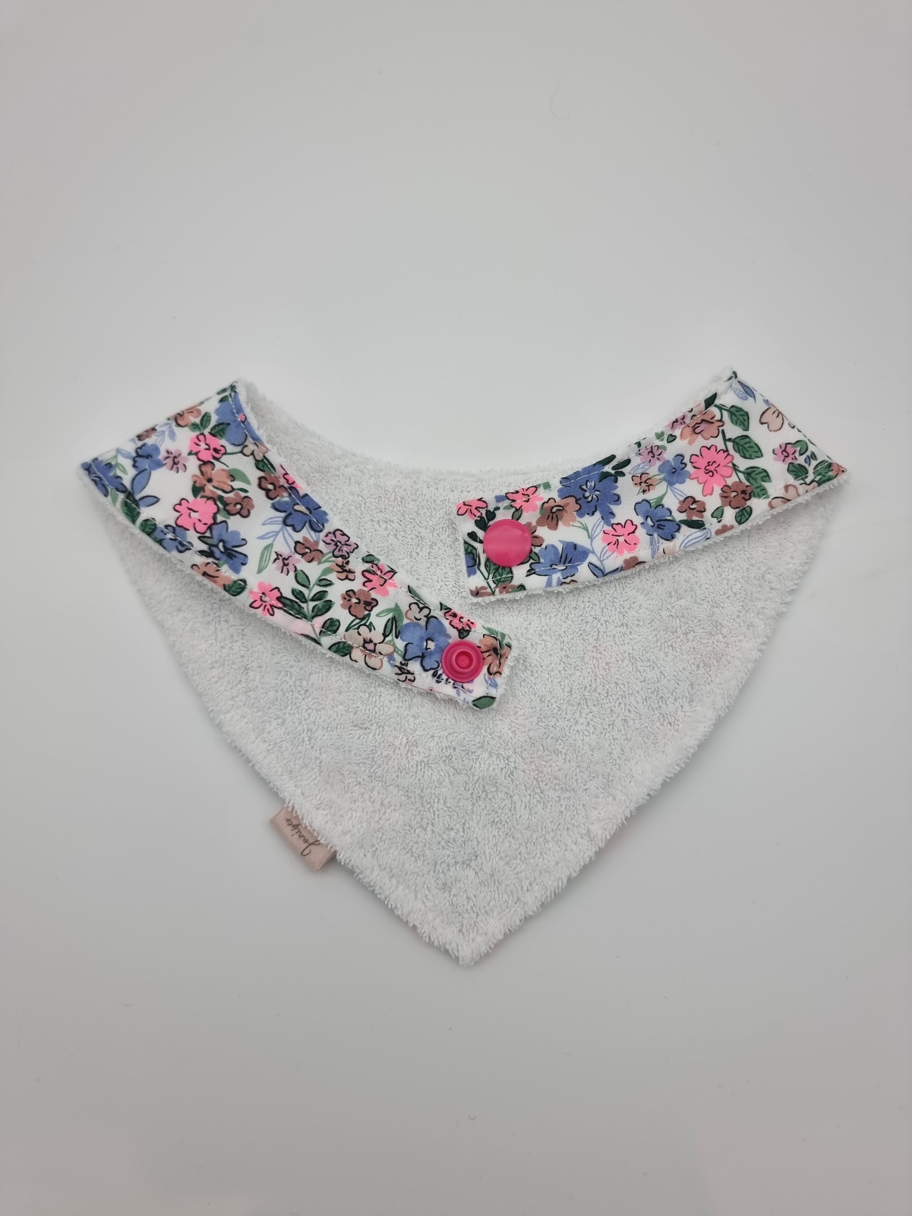 Colourful Floral fitted bib