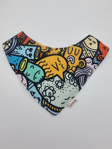 Cosmic monsters fitted bib