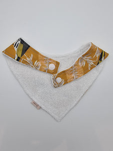 Birds in the bottlebrush tree fitted bib