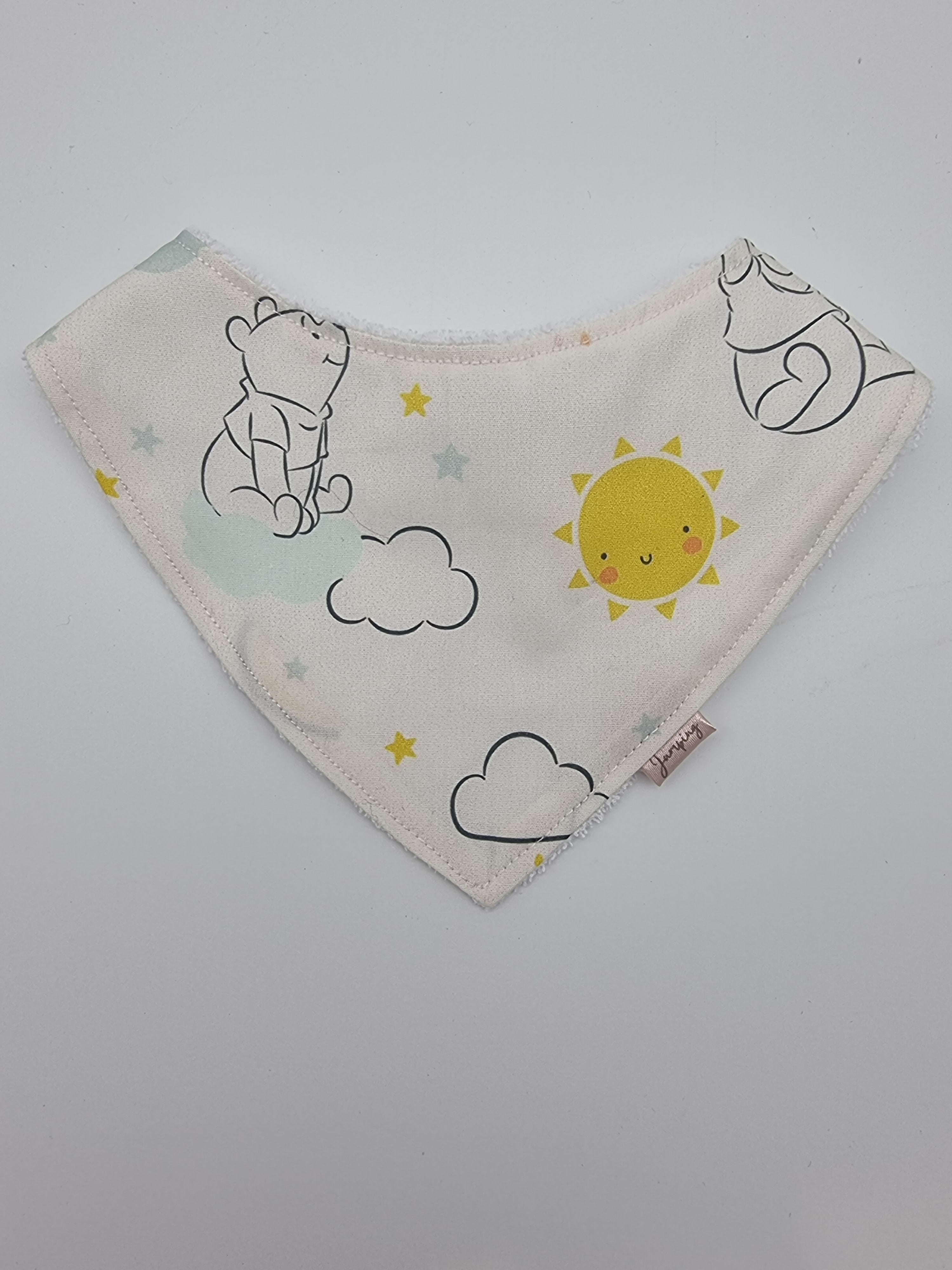 Winnie the Pooh just chilling fitted bib