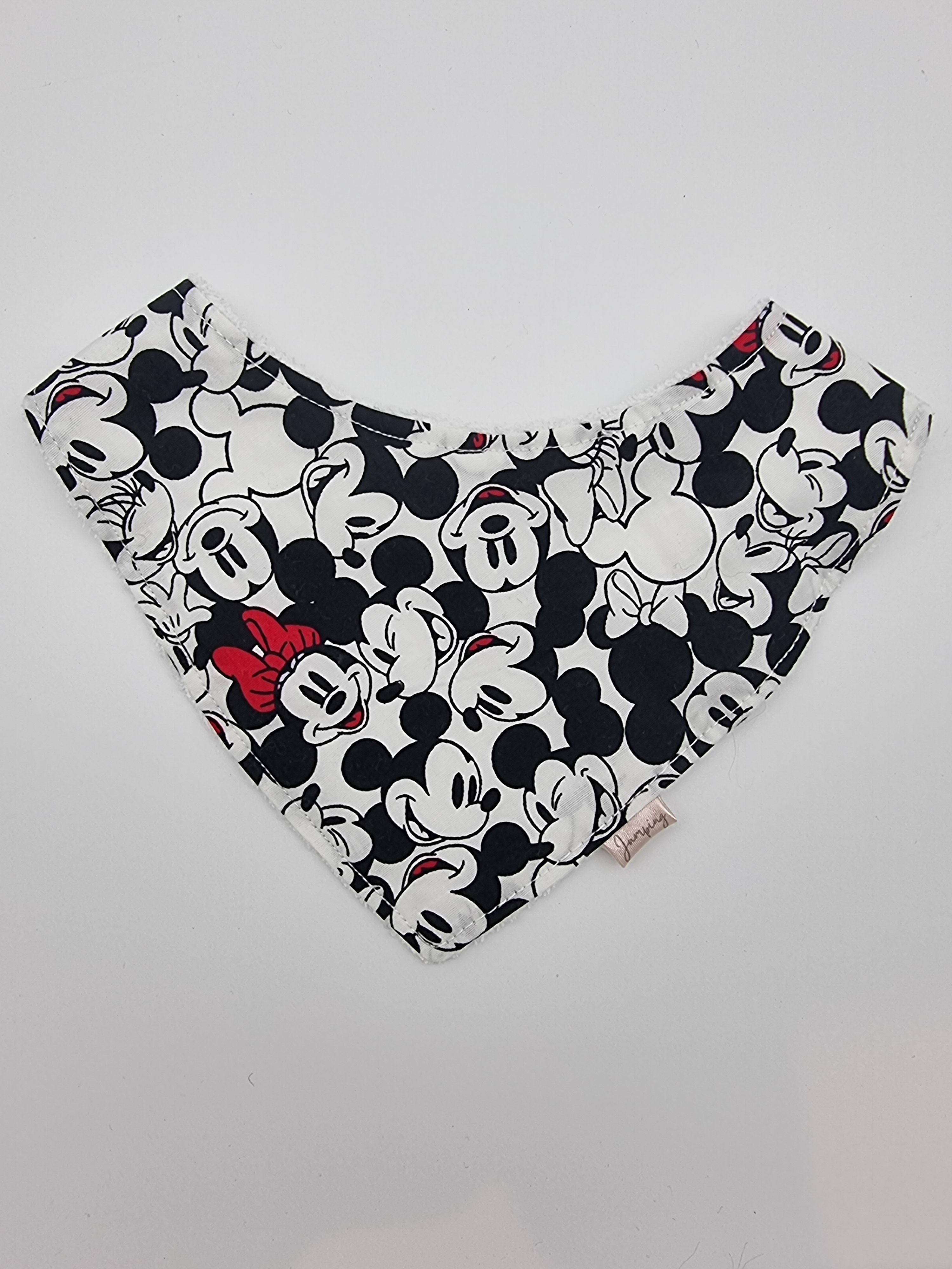 Mickey and Minnie fitted bib
