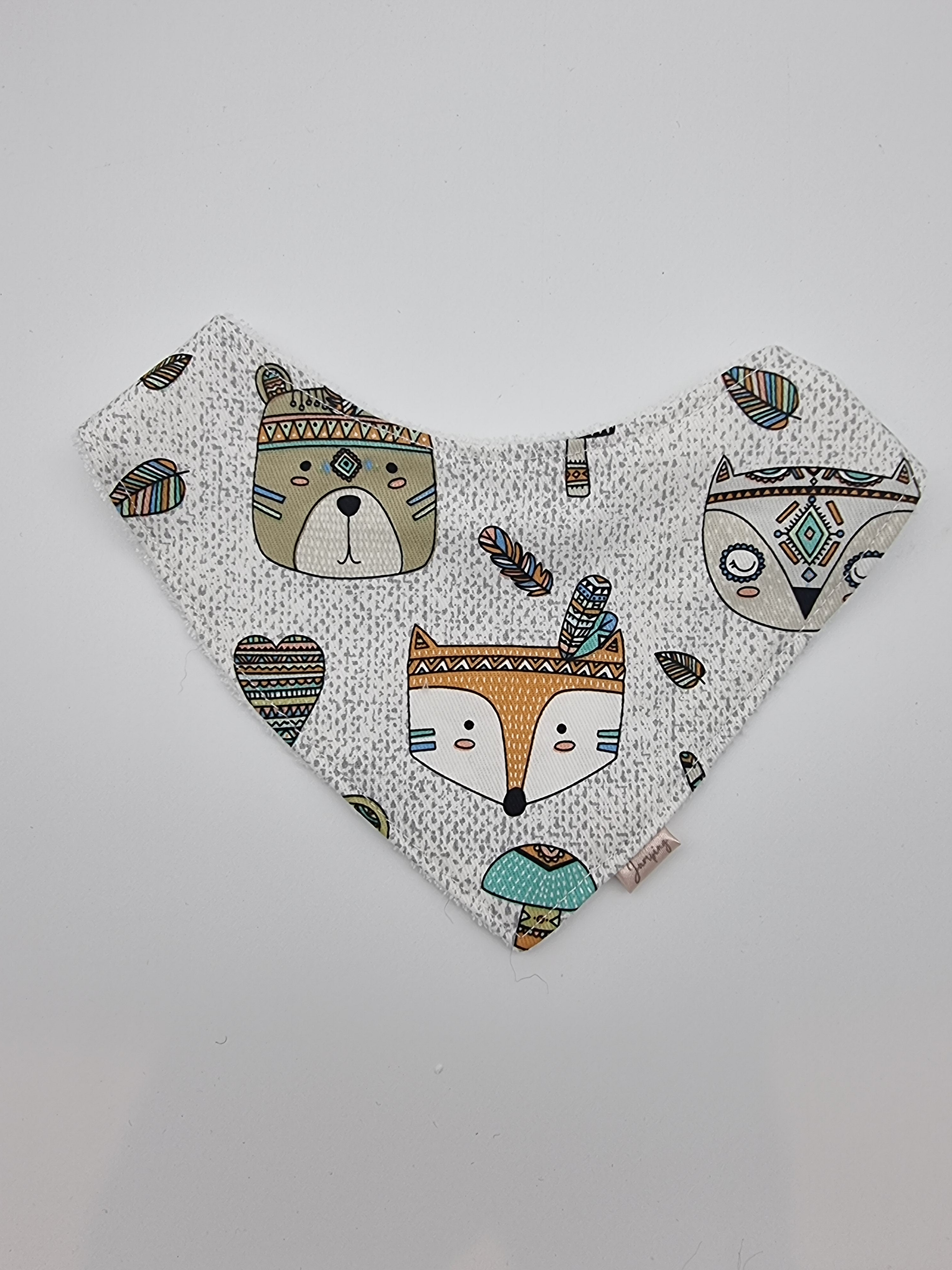 Tribal animals fitted bib