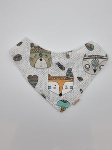 Tribal animals fitted bib