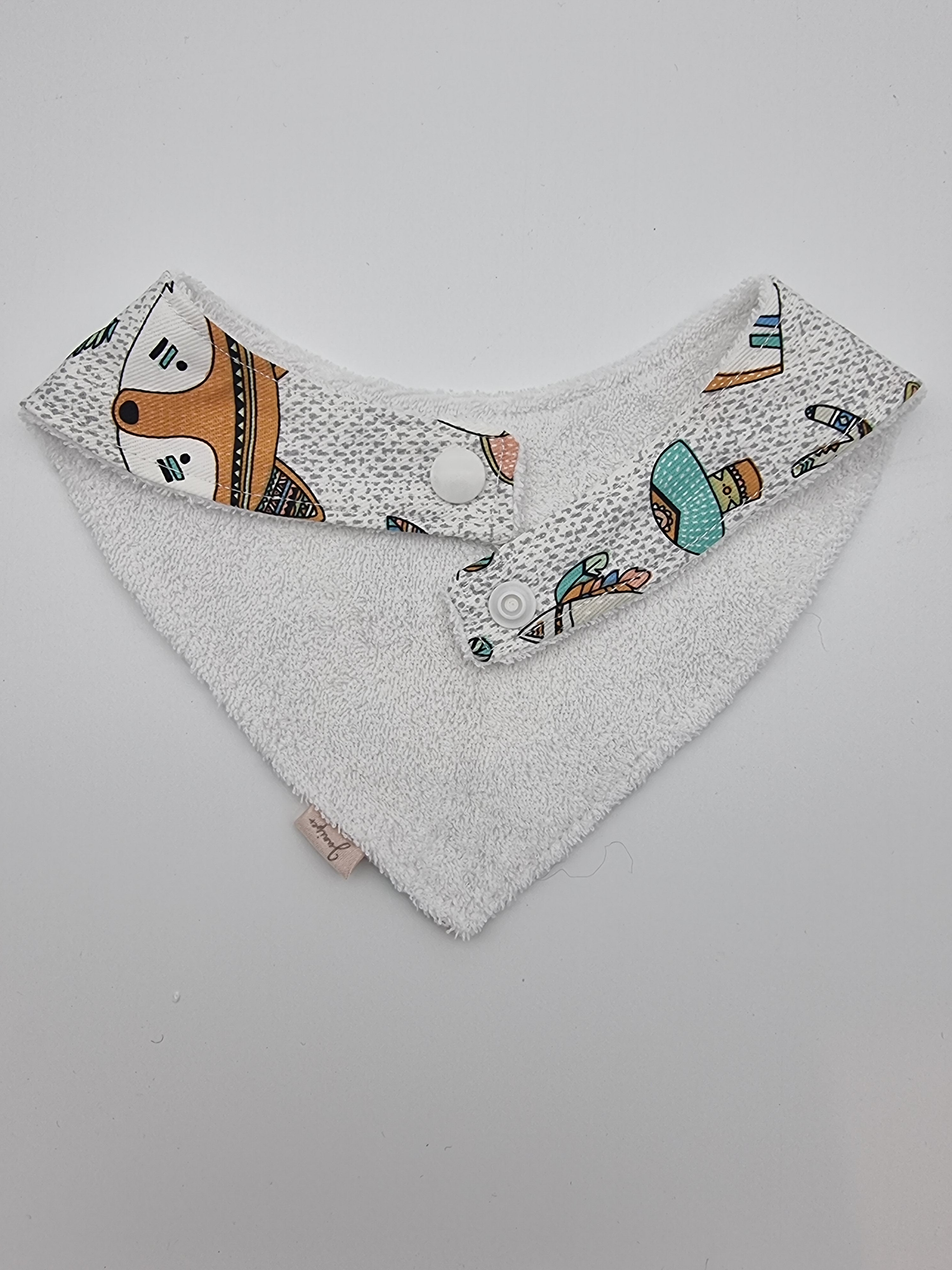 Tribal animals fitted bib