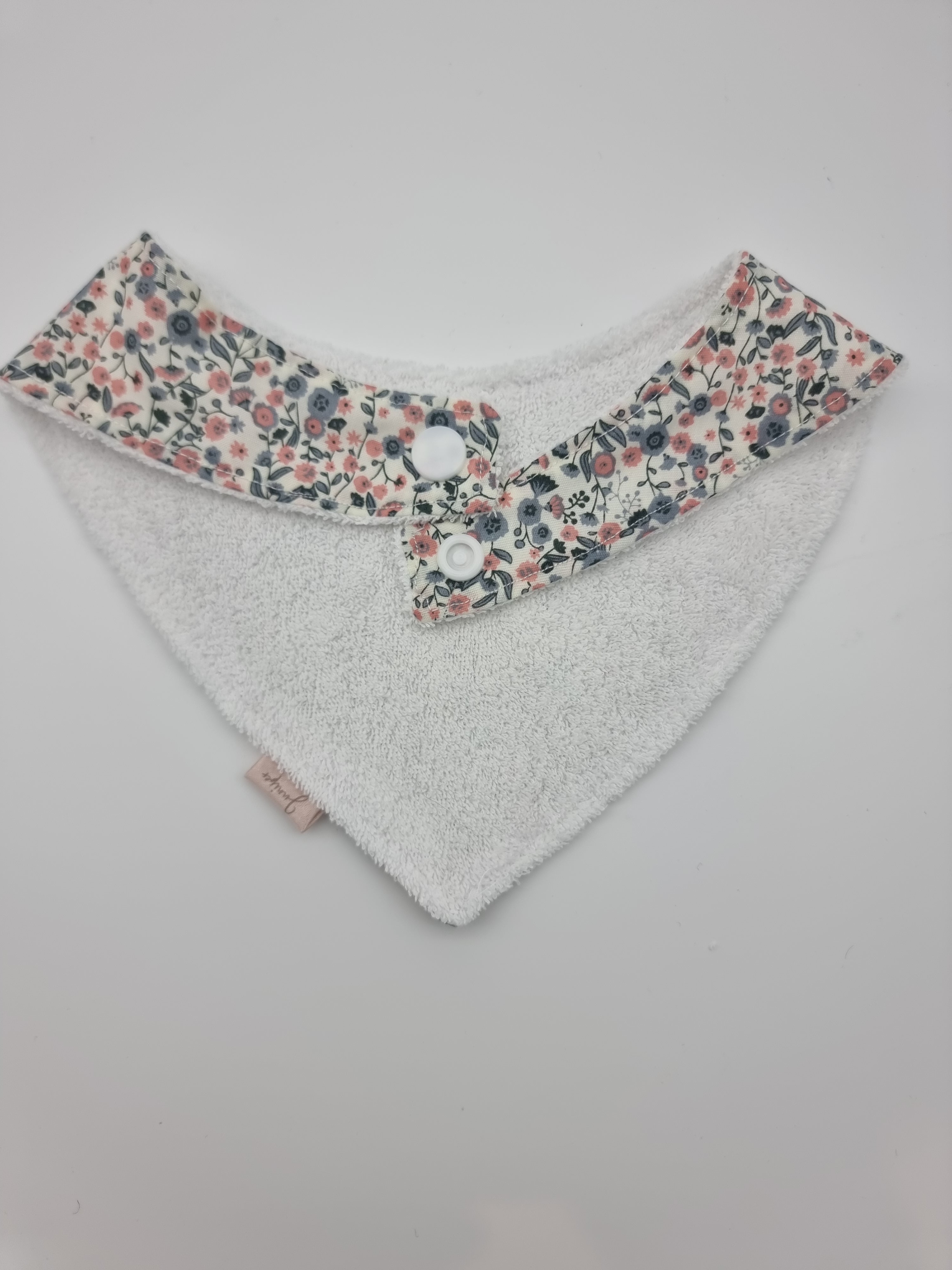 Floral fitted bib