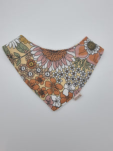 Floral pink fitted bib