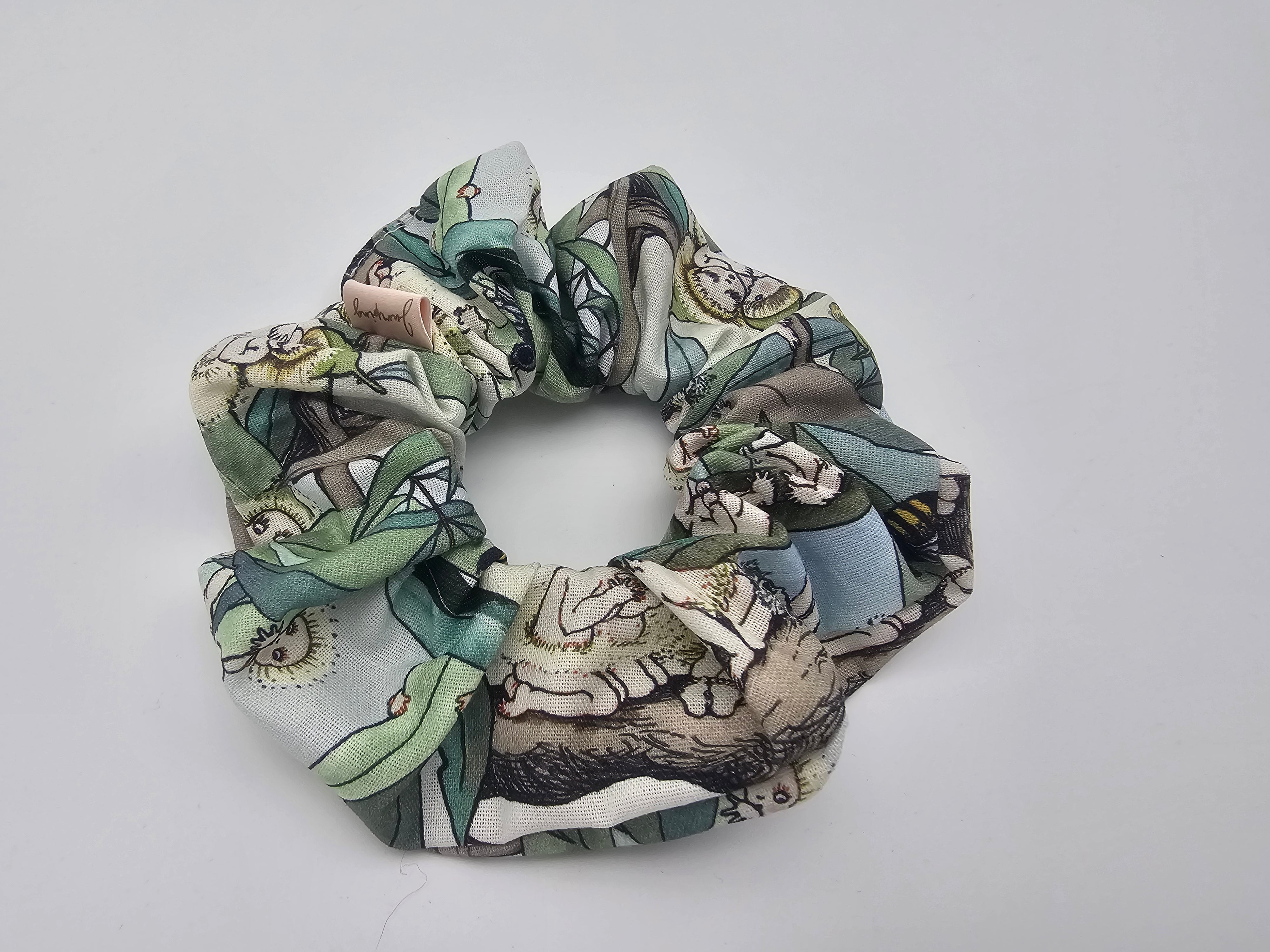 Eucalyptus gumnut babies scrunchie