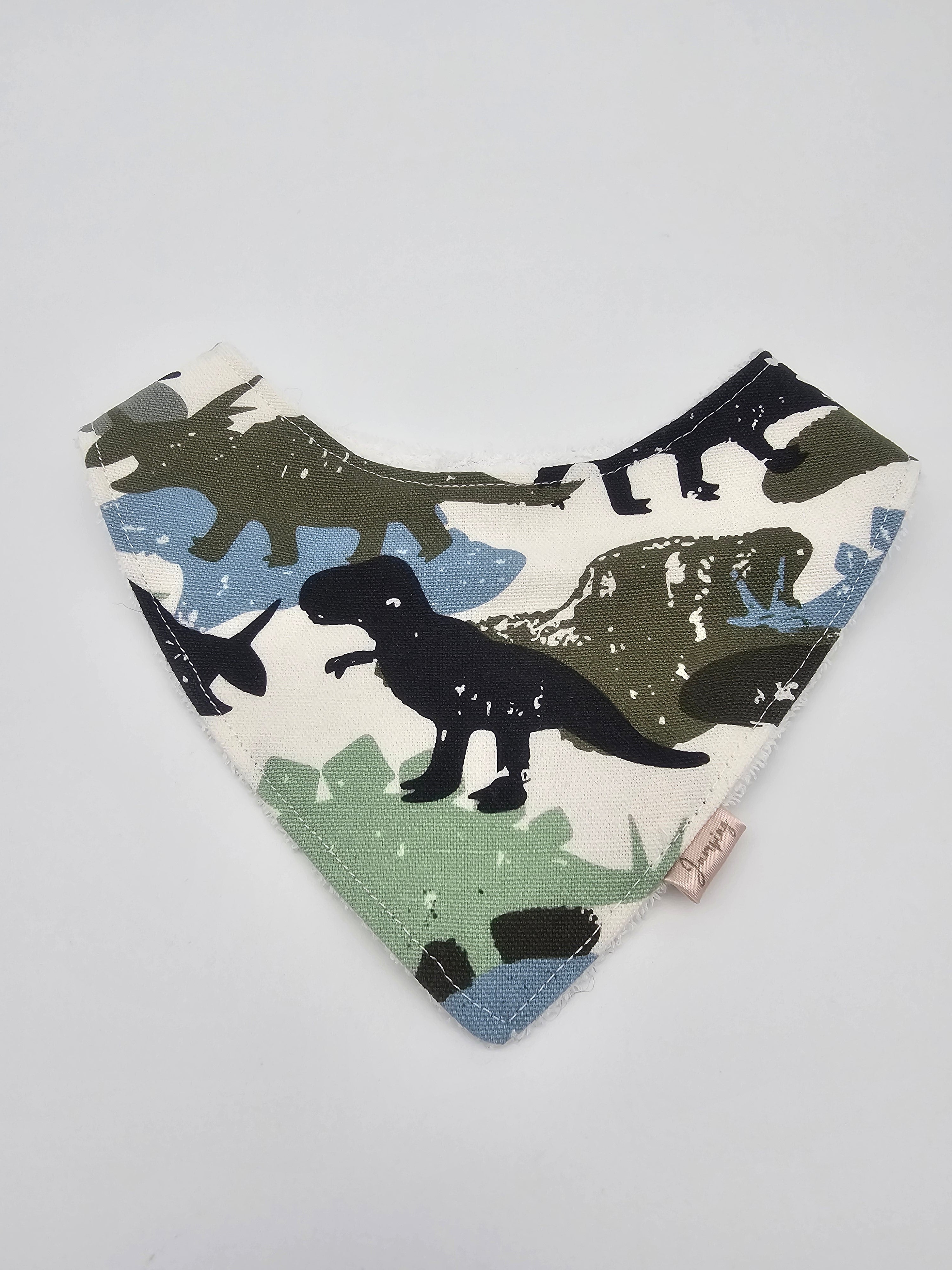 Dinosaur fitted bib