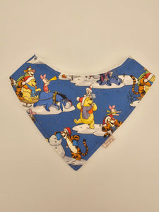 Christmas with Winnie the Pooh and friends fitted bib