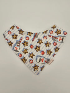 Milk and cookies for Santa fitted bib