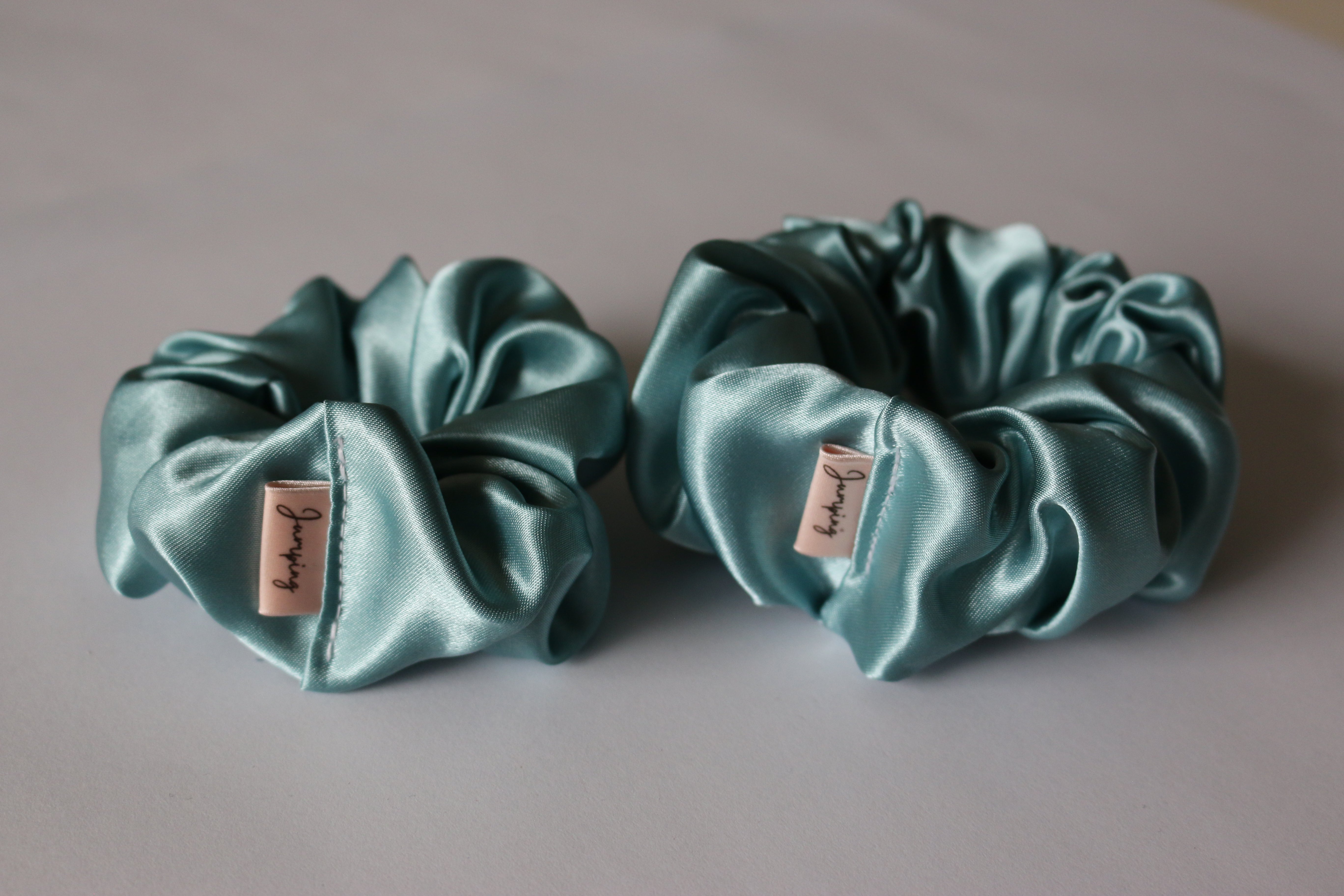 Satin Mint Scrunchie