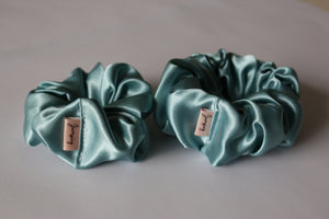 Satin Mint Scrunchie