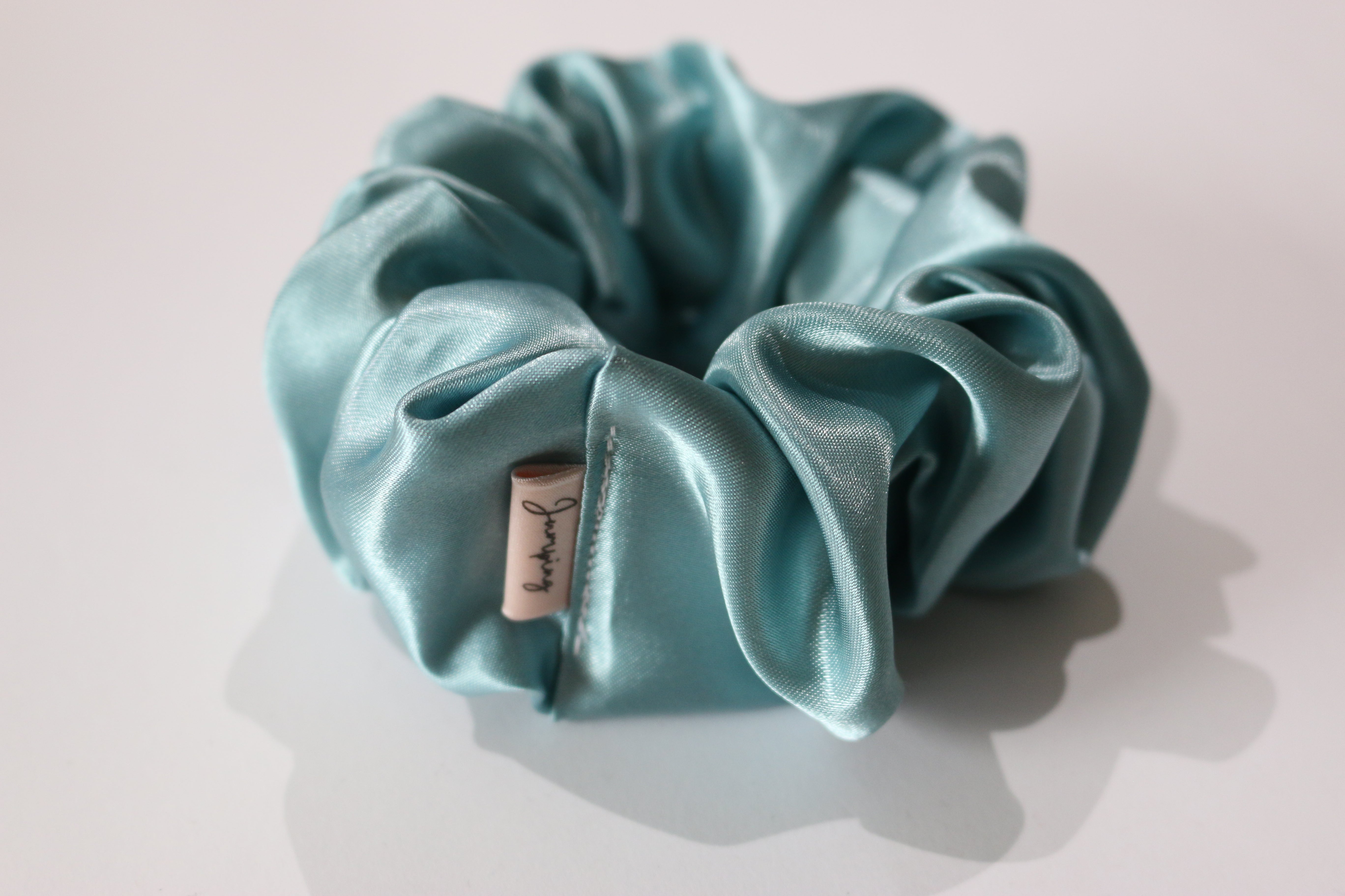 Satin Mint Scrunchie