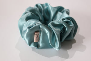 Satin Mint Scrunchie