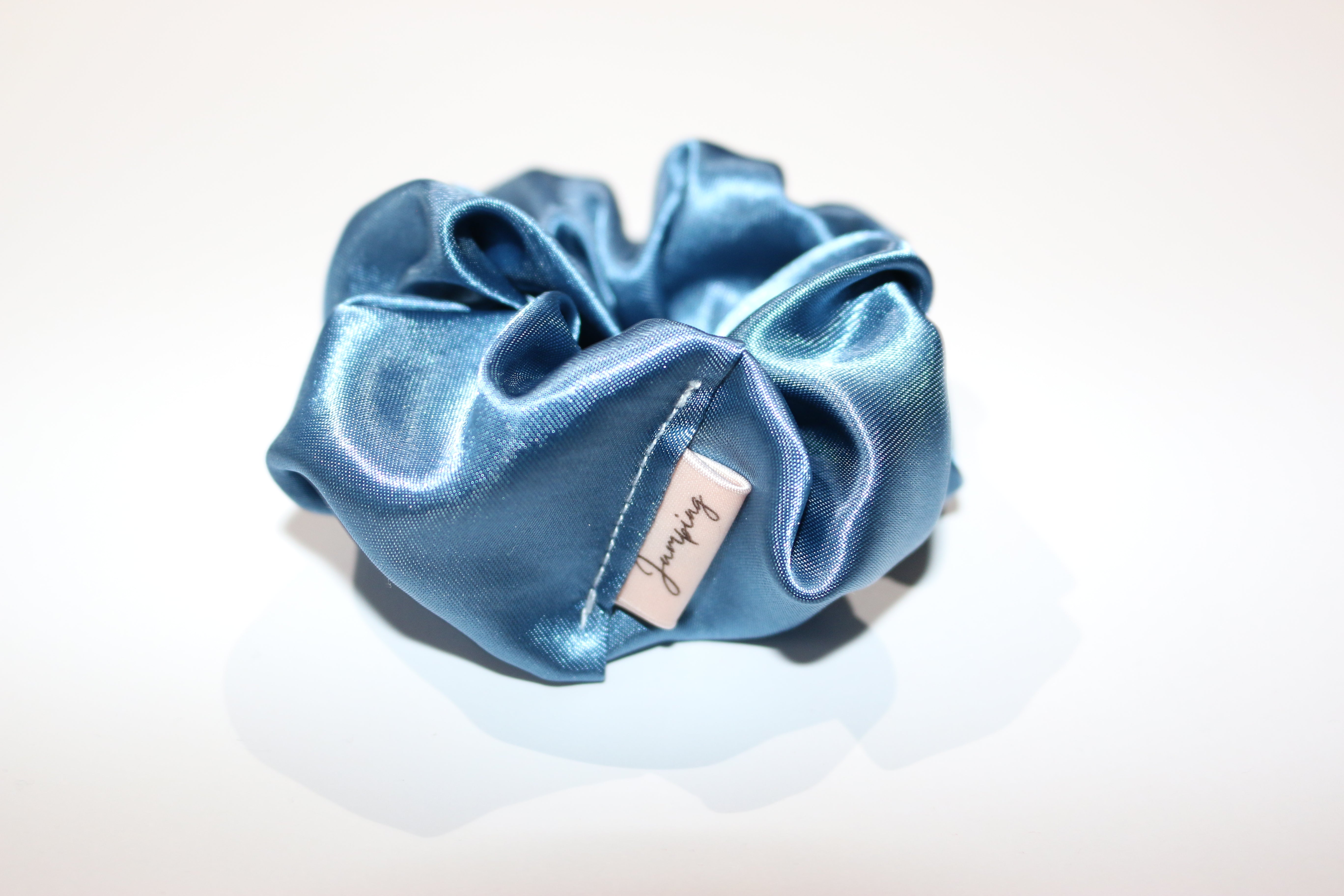 Satin Blue Scrunchie
