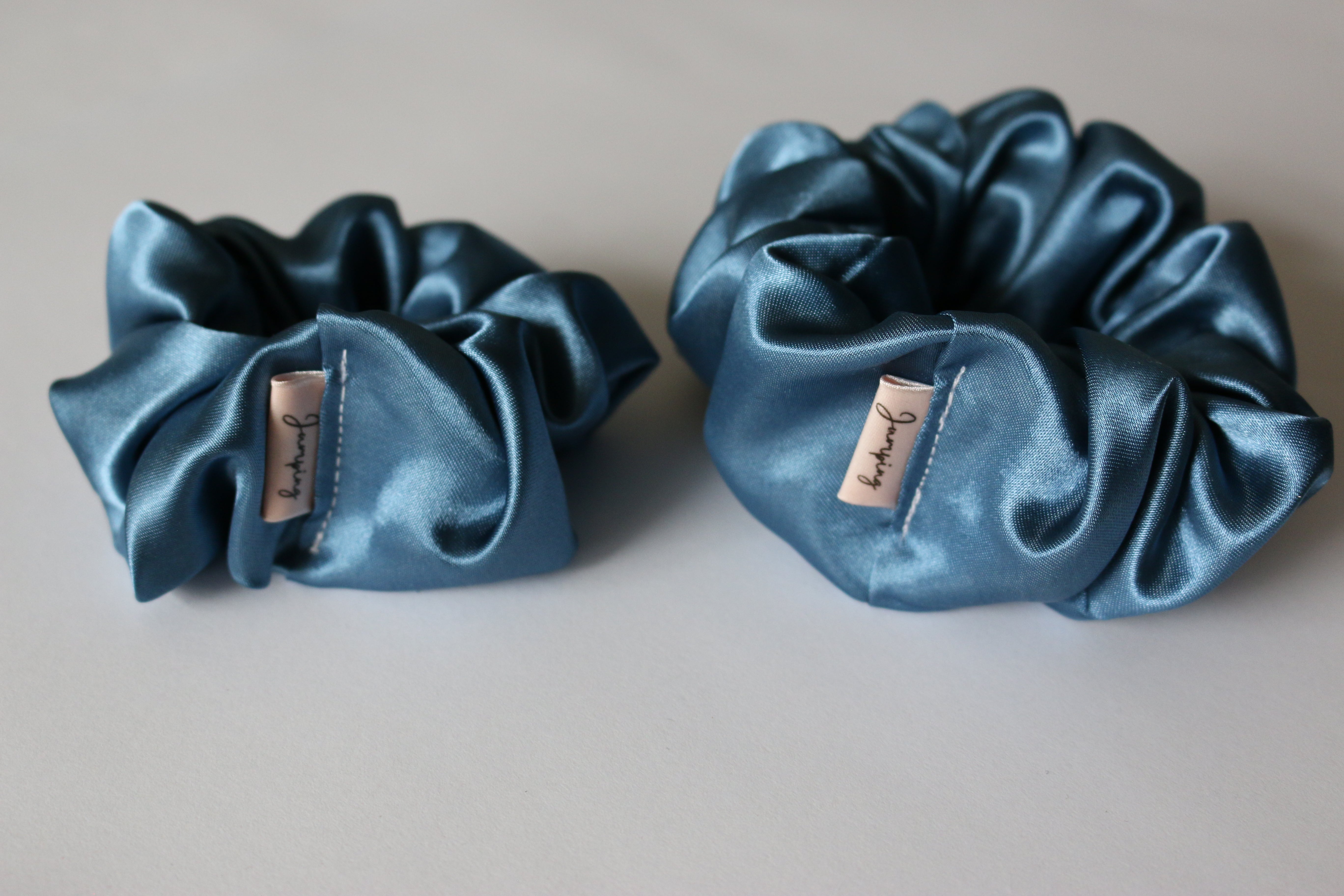 Satin Blue Scrunchie