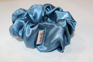 Satin Blue Scrunchie