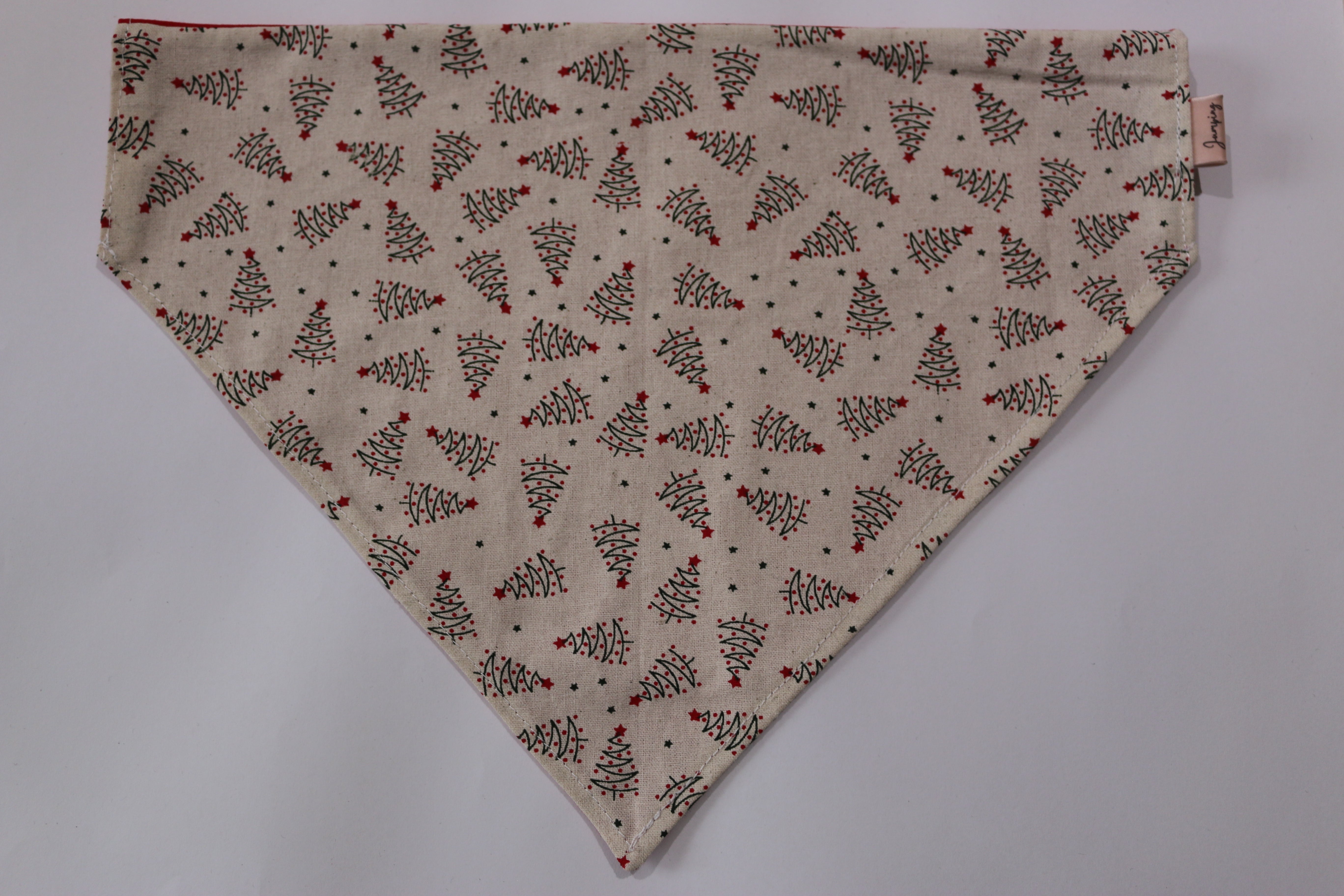 Christmas Tree Red pet bandana