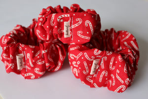 Candy Cane Scrunchies