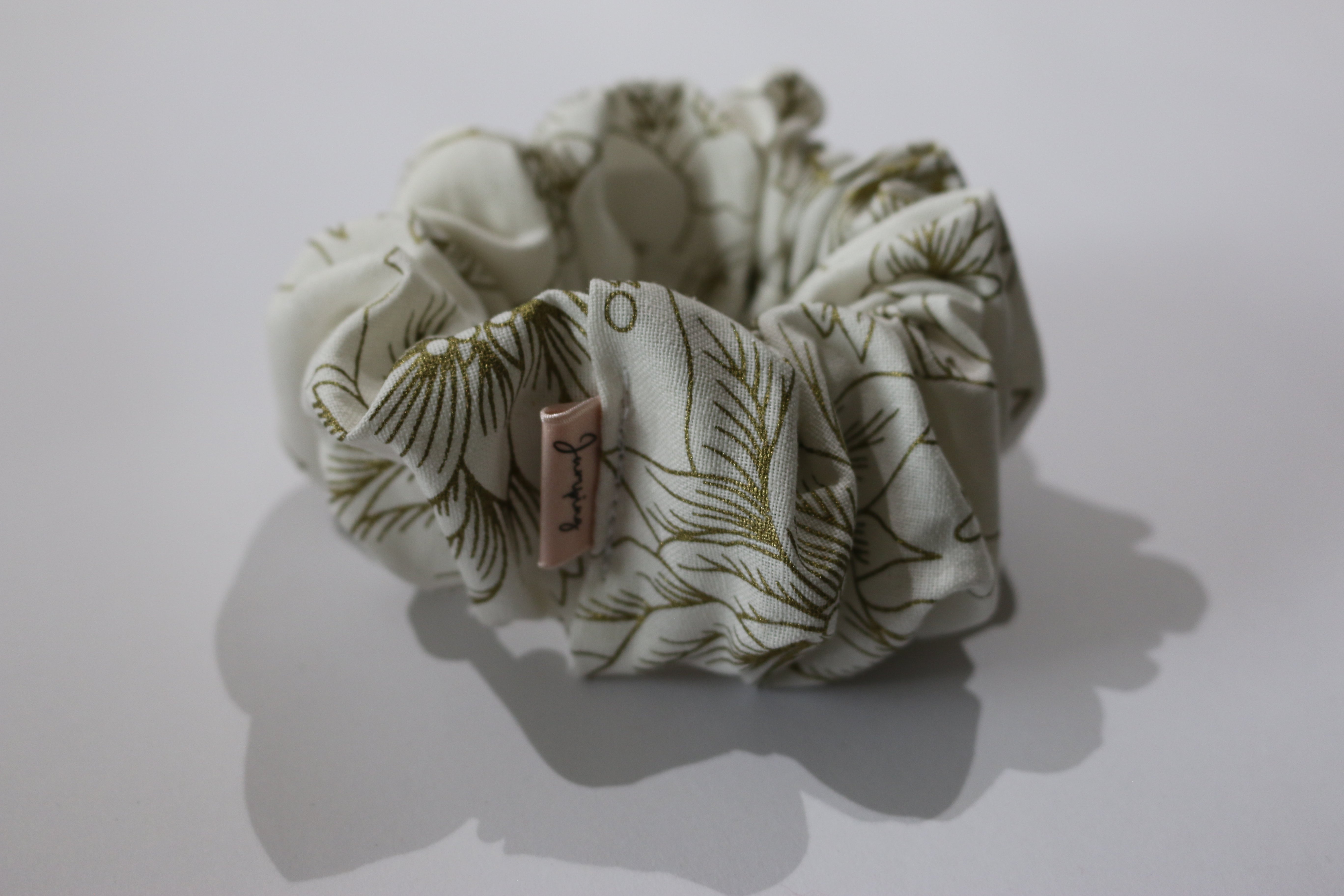 Gold Poinsettia Scrunchie