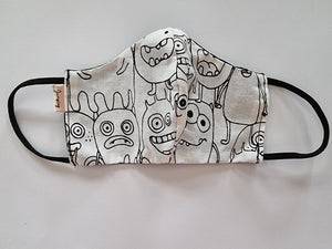 Monsters kids/teens face mask