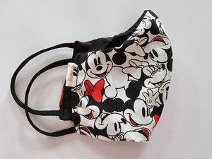 Mickey & Minnie kids/teens face mask