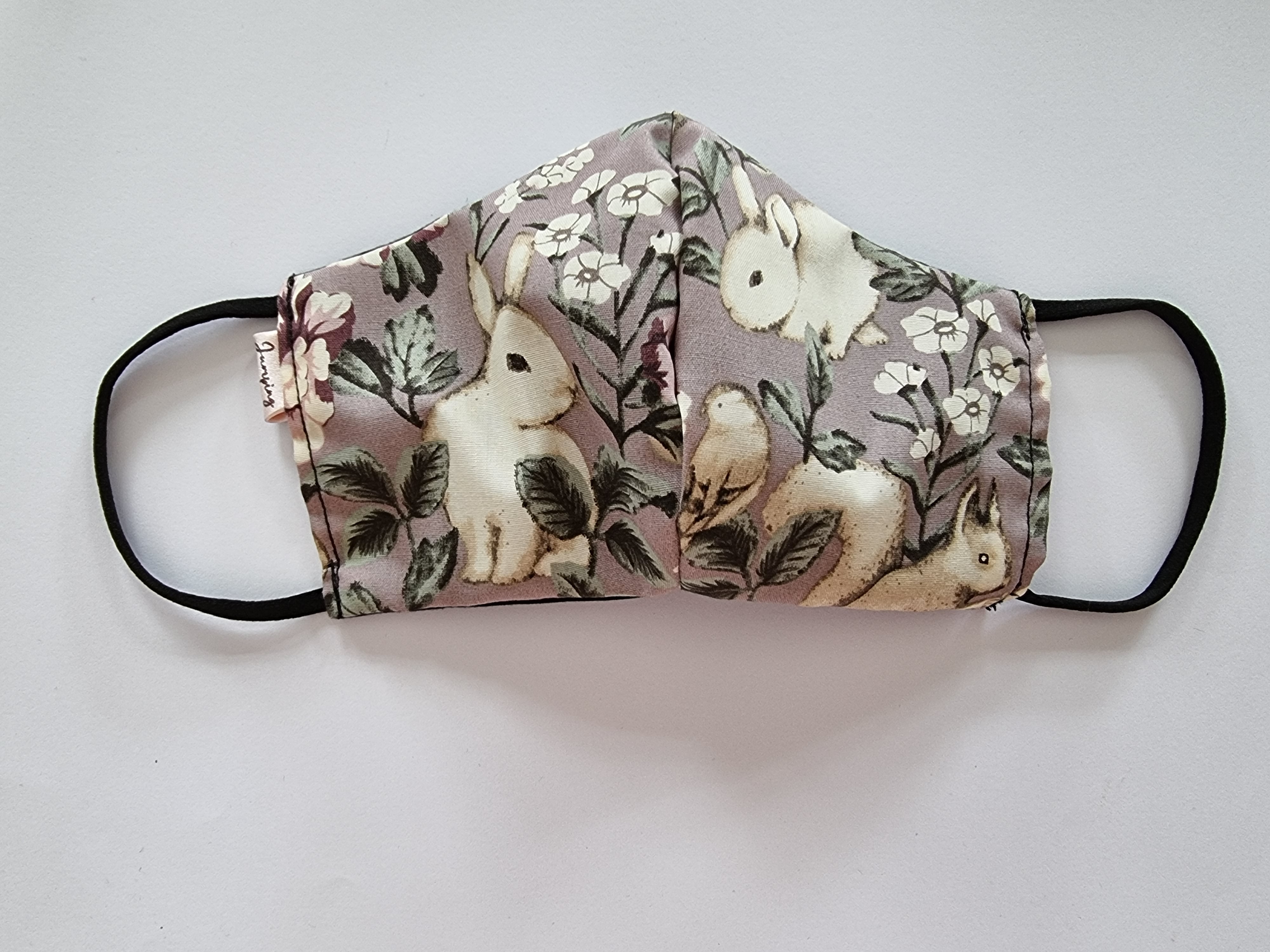 Squirrels & Bunnies kids/teens face mask