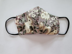 Squirrels & Bunnies kids/teens face mask