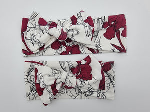Blooming Iris Bow Headband