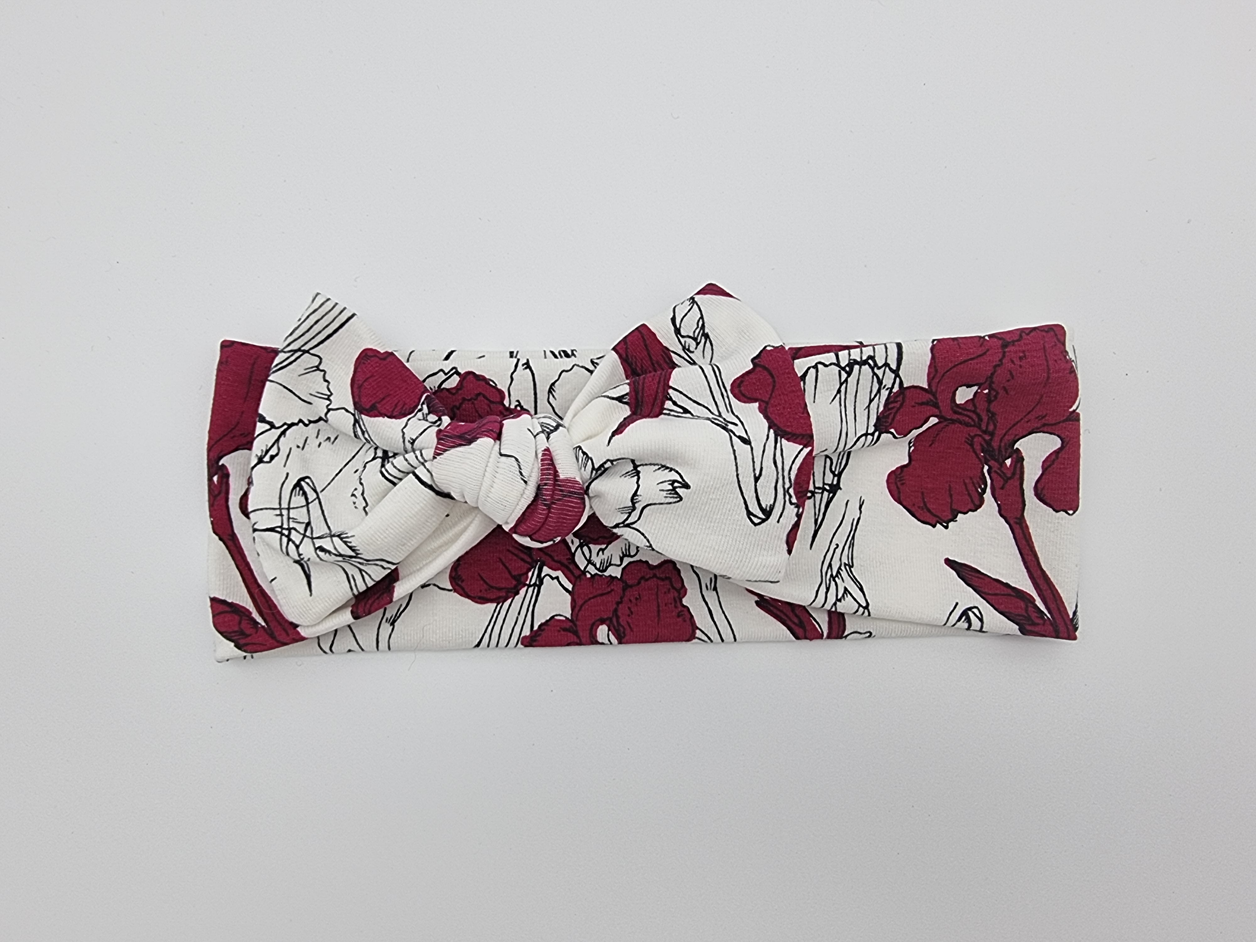 Blooming Iris Bow Headband