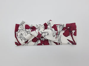 Blooming Iris Bow Headband