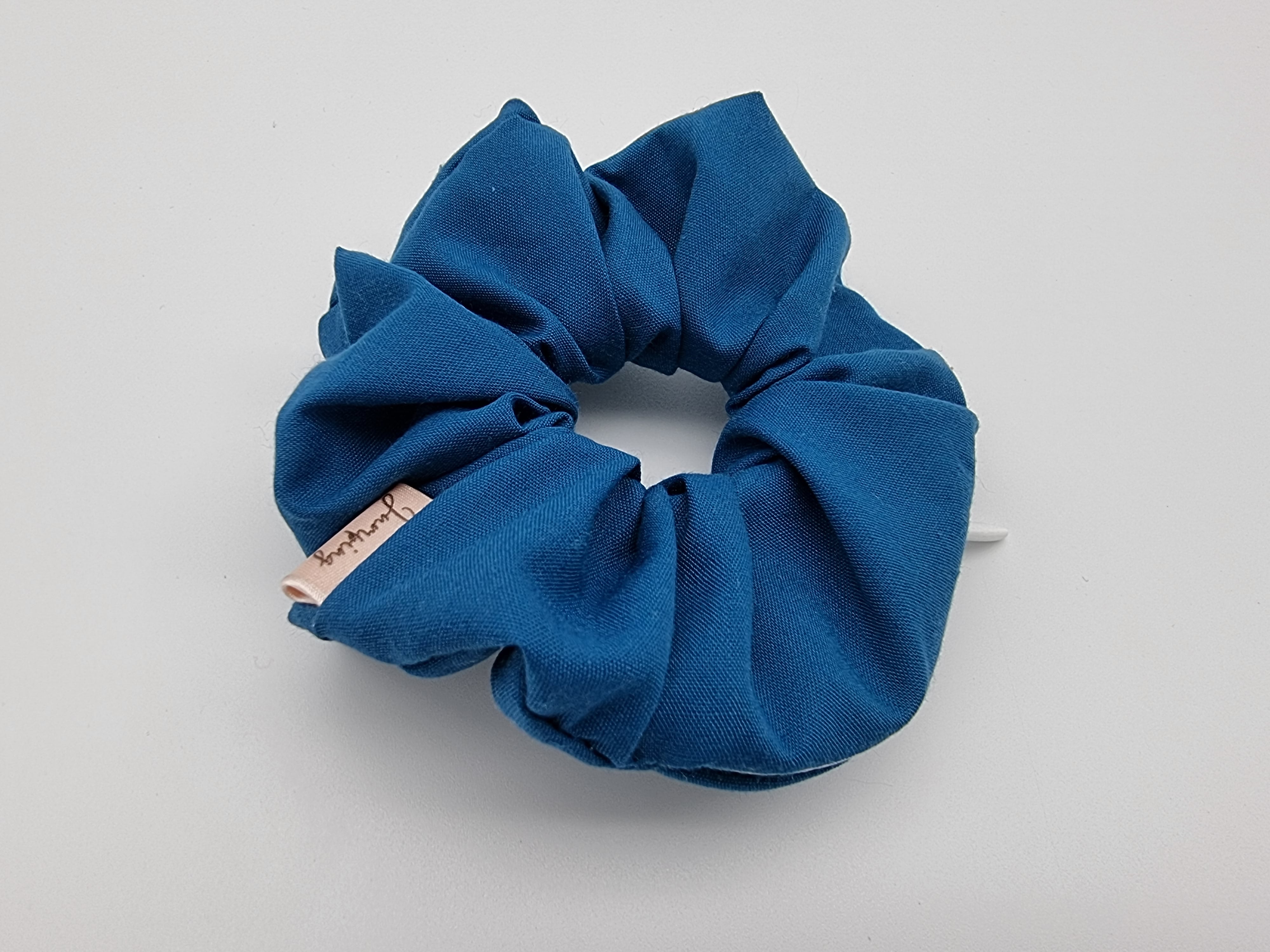 Pouch Scrunchie - Peacock Blue