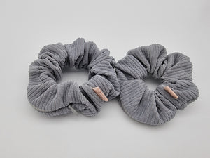 Pouch Scrunchie - Grey Cord