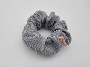 Pouch Scrunchie - Grey Cord