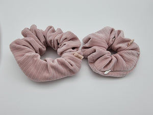Pouch Scrunchie - Pink Cord