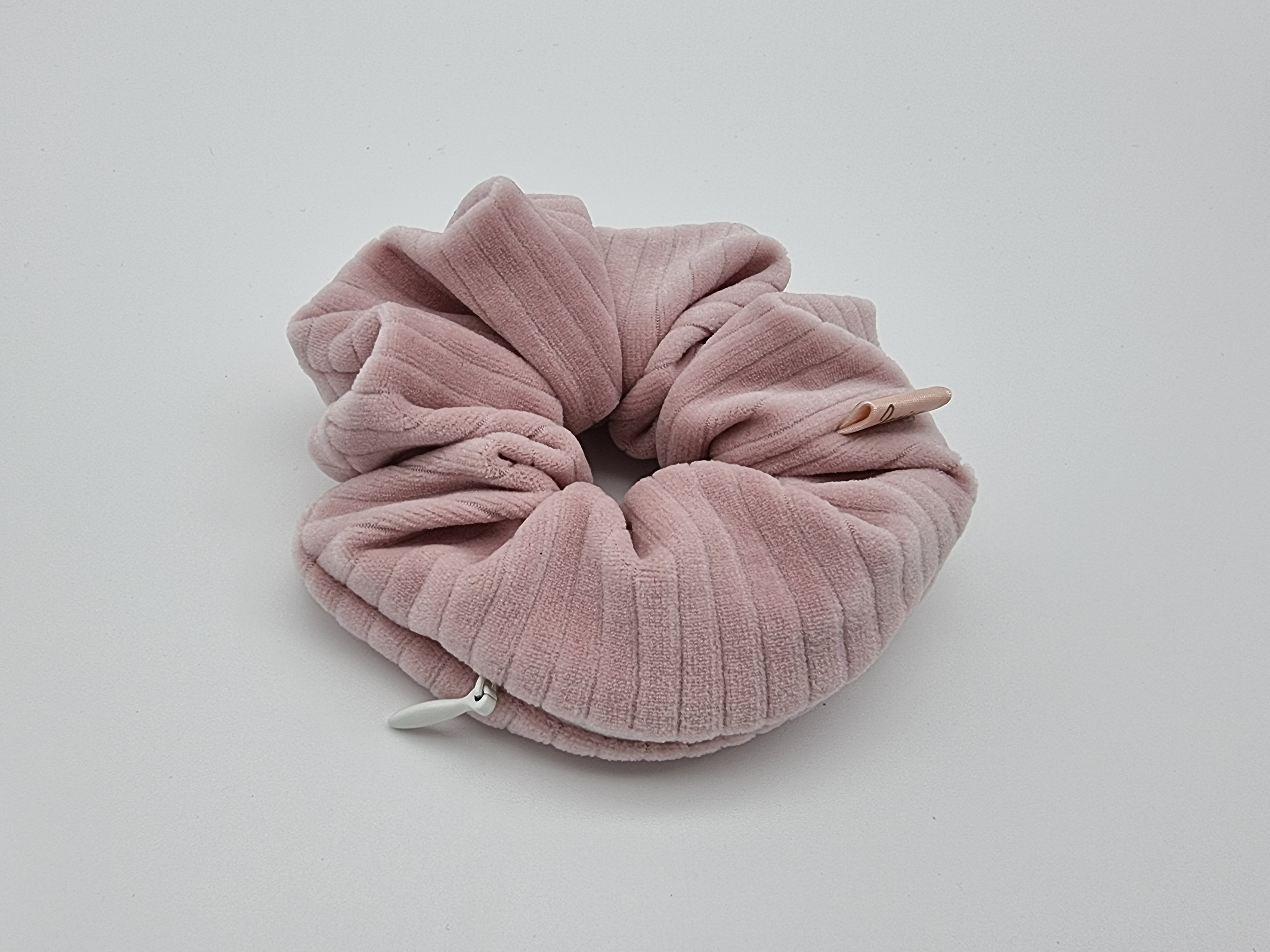 Pouch Scrunchie - Pink Cord