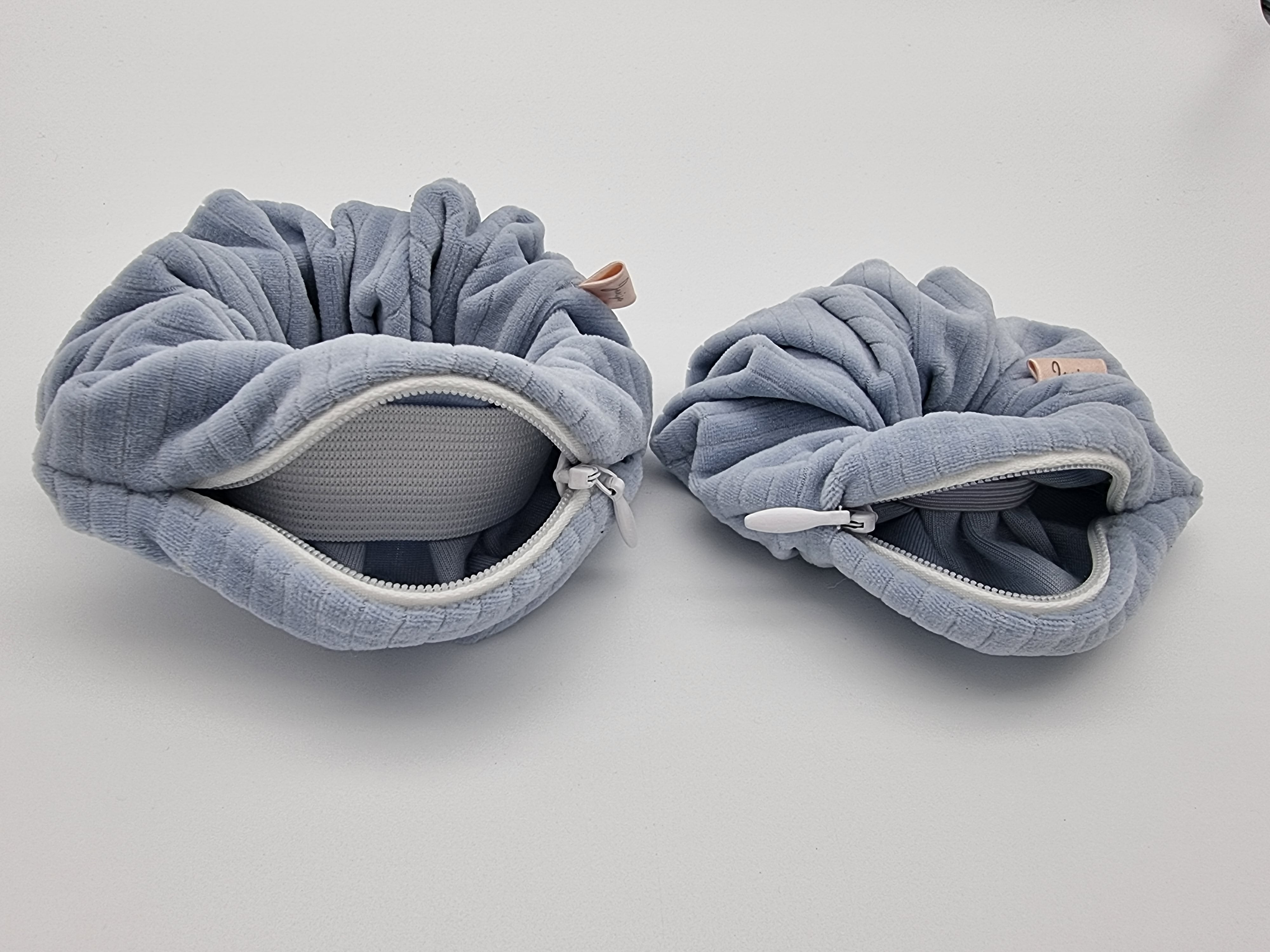 Pouch Scrunchie - Blue Cord