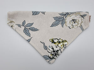 Floral Canvas pet bandana