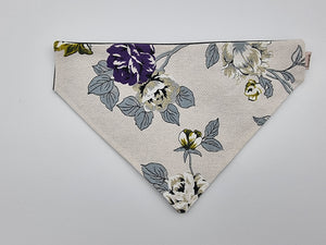 Floral Canvas pet bandana