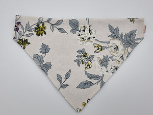 Floral Canvas pet bandana