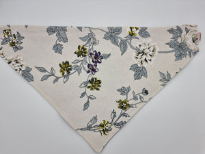 Floral Canvas pet bandana