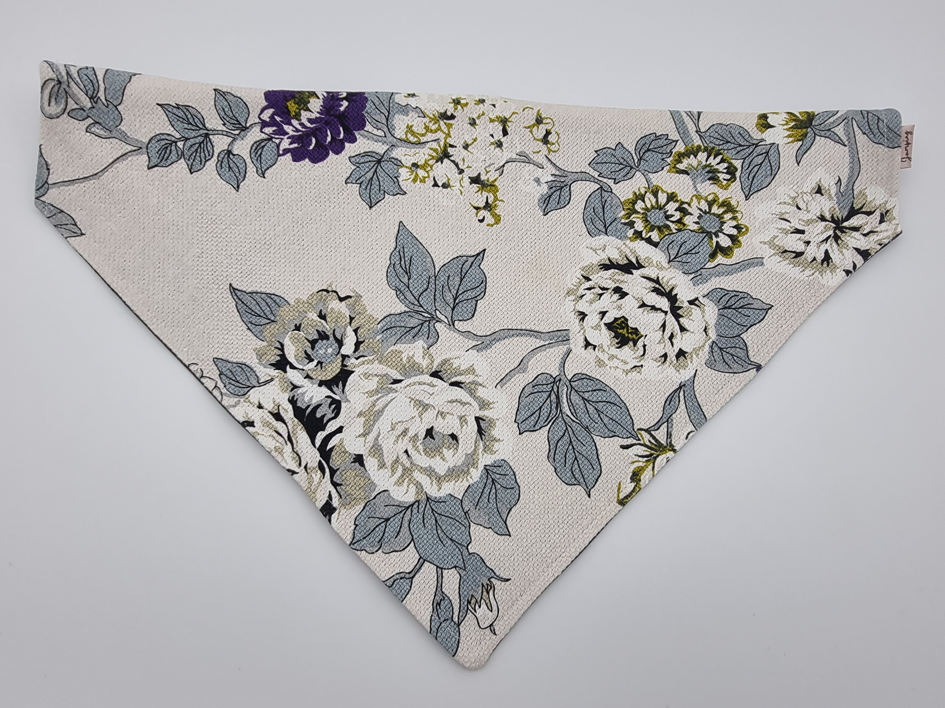 Floral Canvas pet bandana