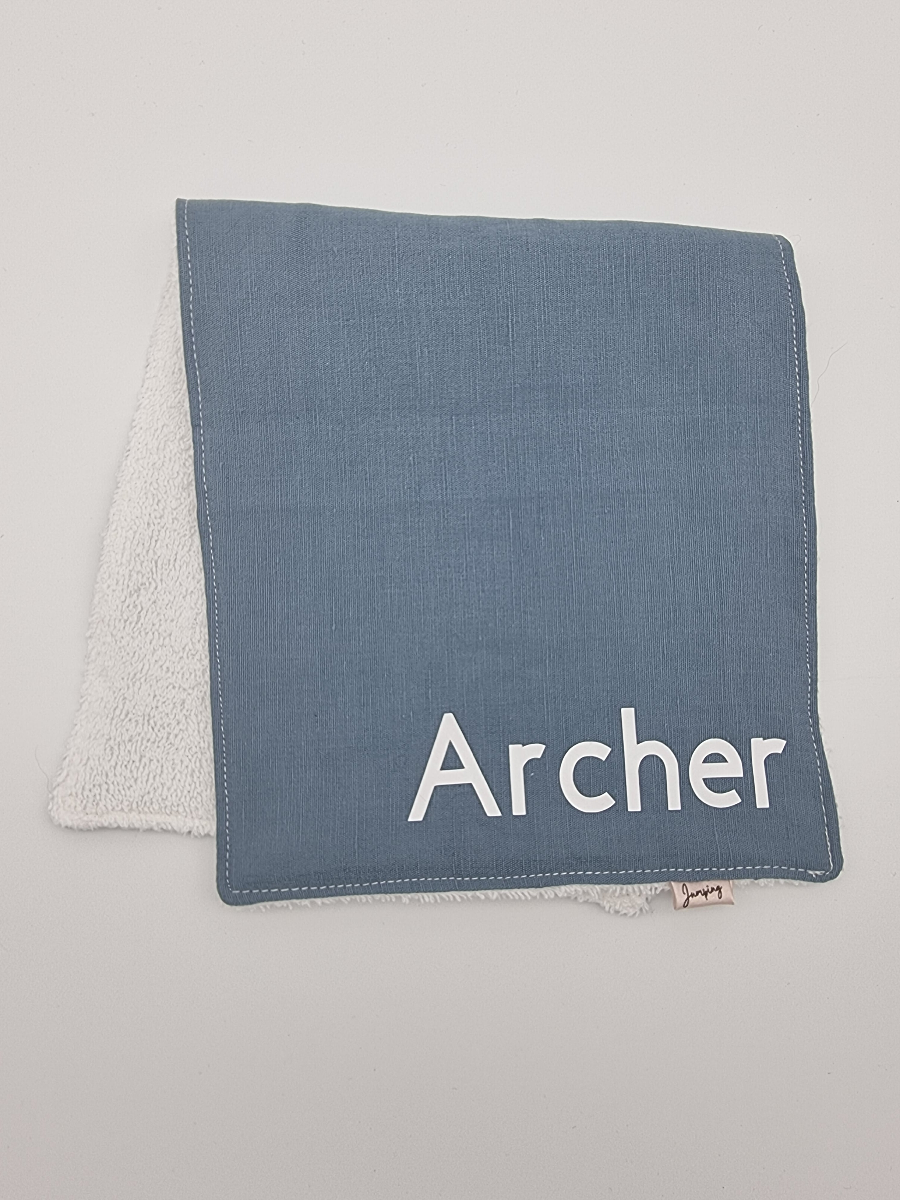 Plain Colour & Personalised Burp Cloth